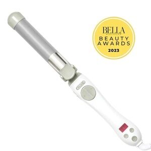 BEACHWAVER S1DUAL VOLTAGE WHITE ROTATING CURLING IRON used once in fashion show